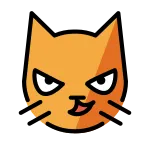 Cat With Wry Smile SVG Icon